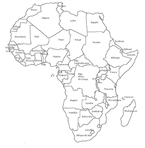 ProcessIT - carte de l'afrique